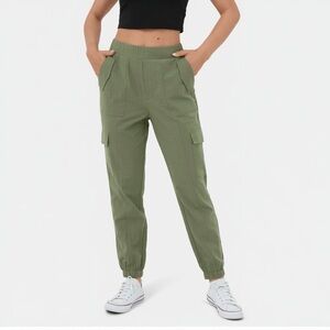 Halara Cargo Joggers Elastic Waist Utility Pants, Size M